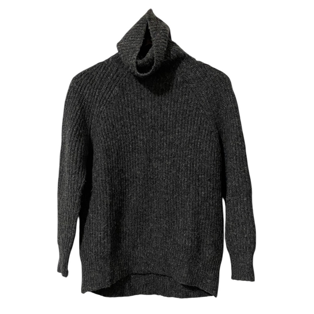 Nili Lotan OVERSIZE Douglass Women’s Sweater Charcoal Gray PTP 22’ XS NWOT - Picture 5 of 8